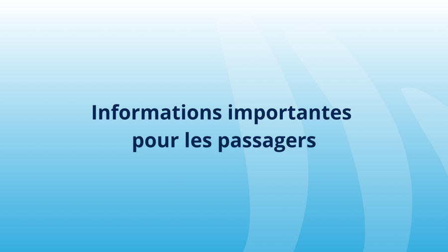 infos importantes